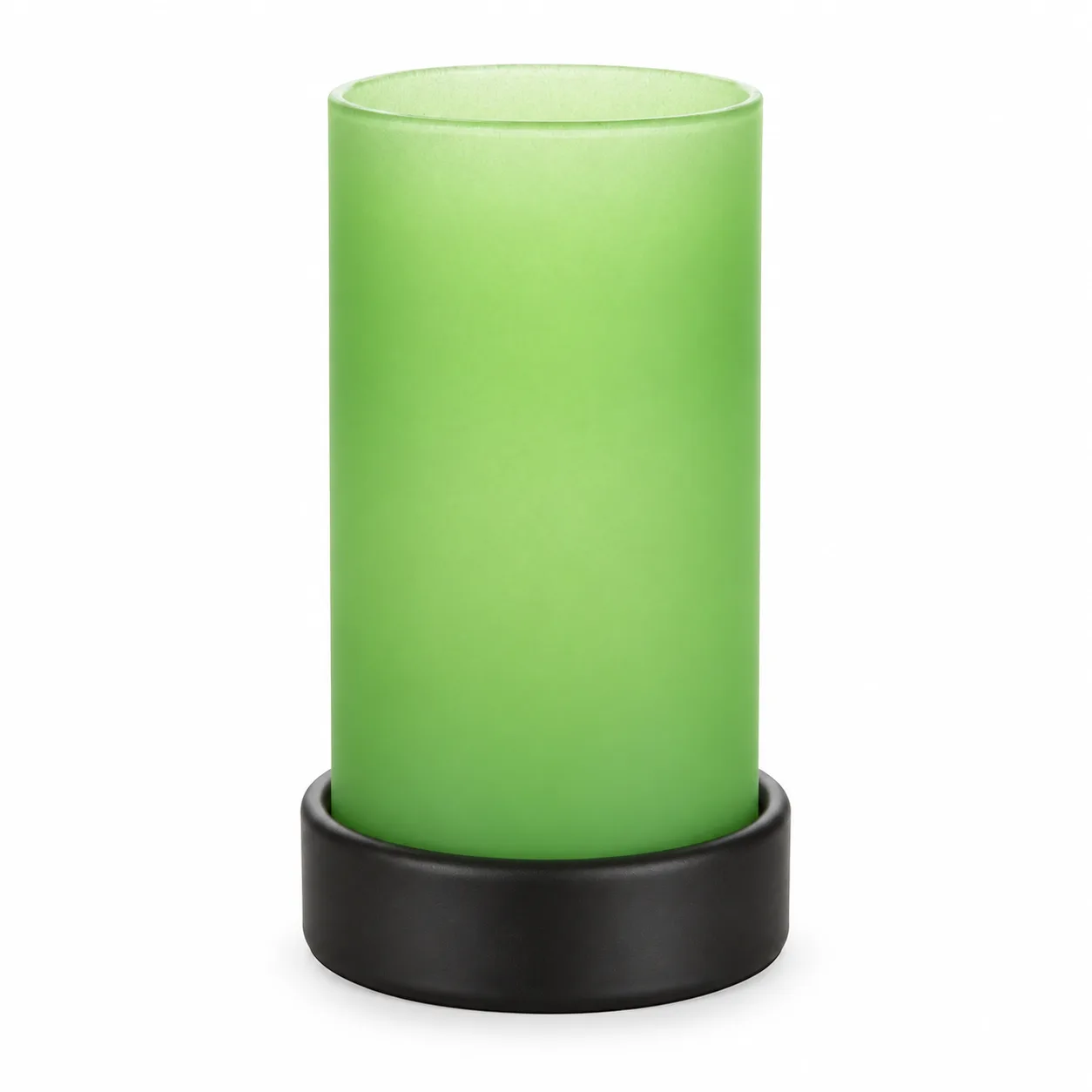 Cylinder glass lime frosted green i brug