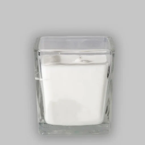 Nordic Glow square glaslys set forfra