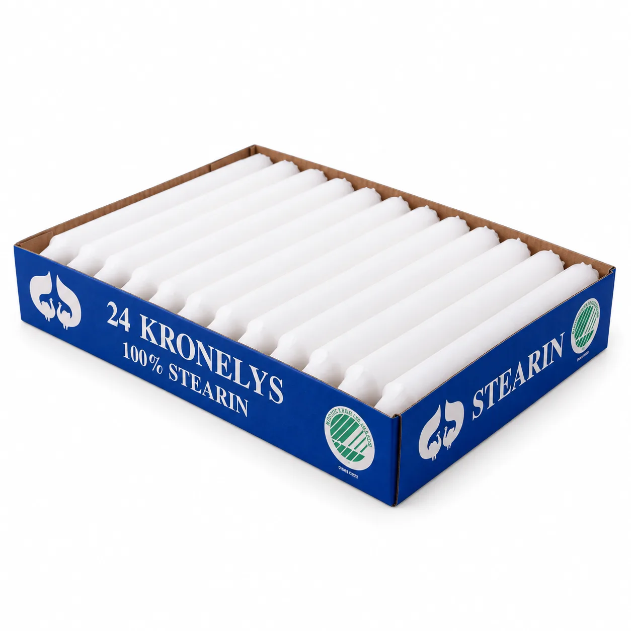 Ren stearin lys 22x200 mm 24x6 stk