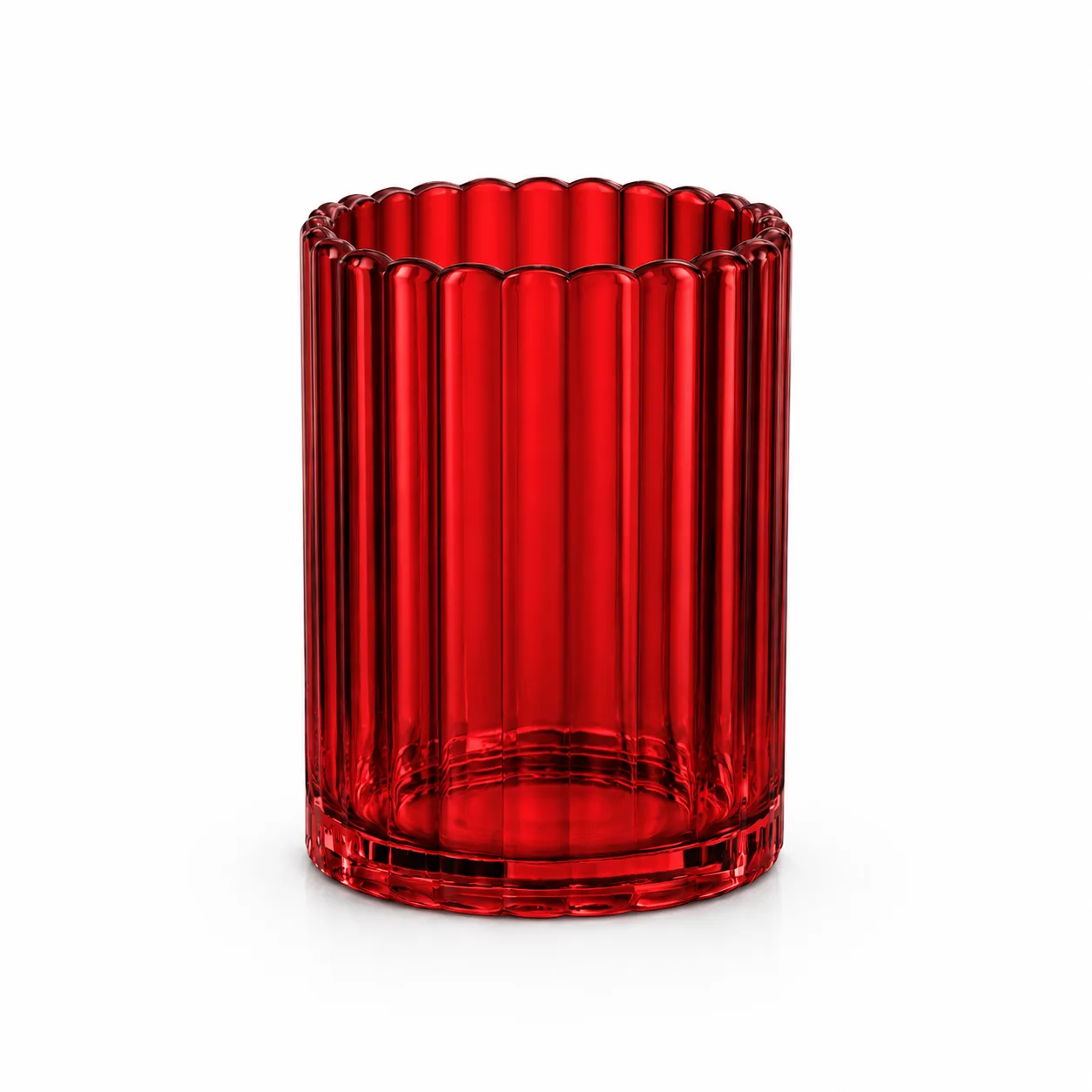 Strib glas - Rød 12 stk Pakket 2x12