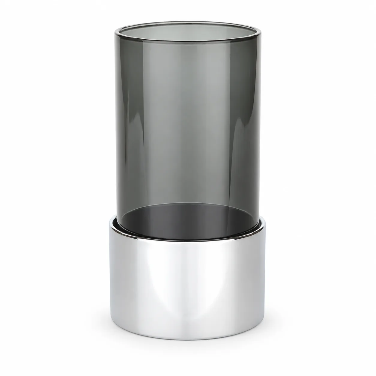 Cylinder glass clear black i brug