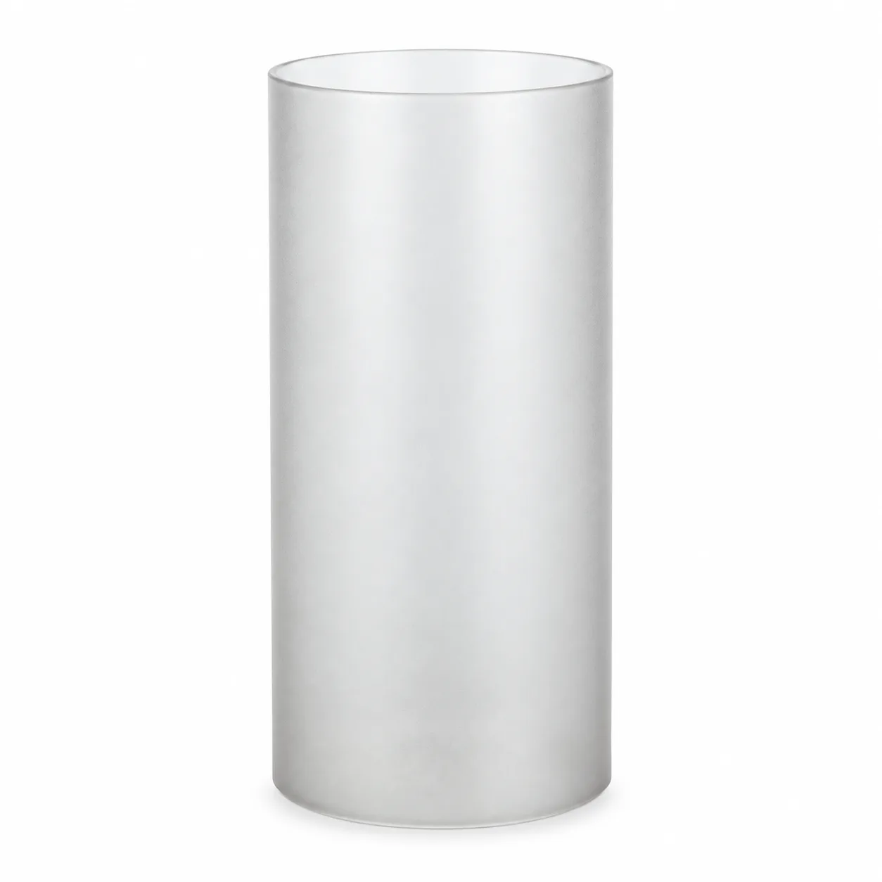 Cylinder glass frosted grey