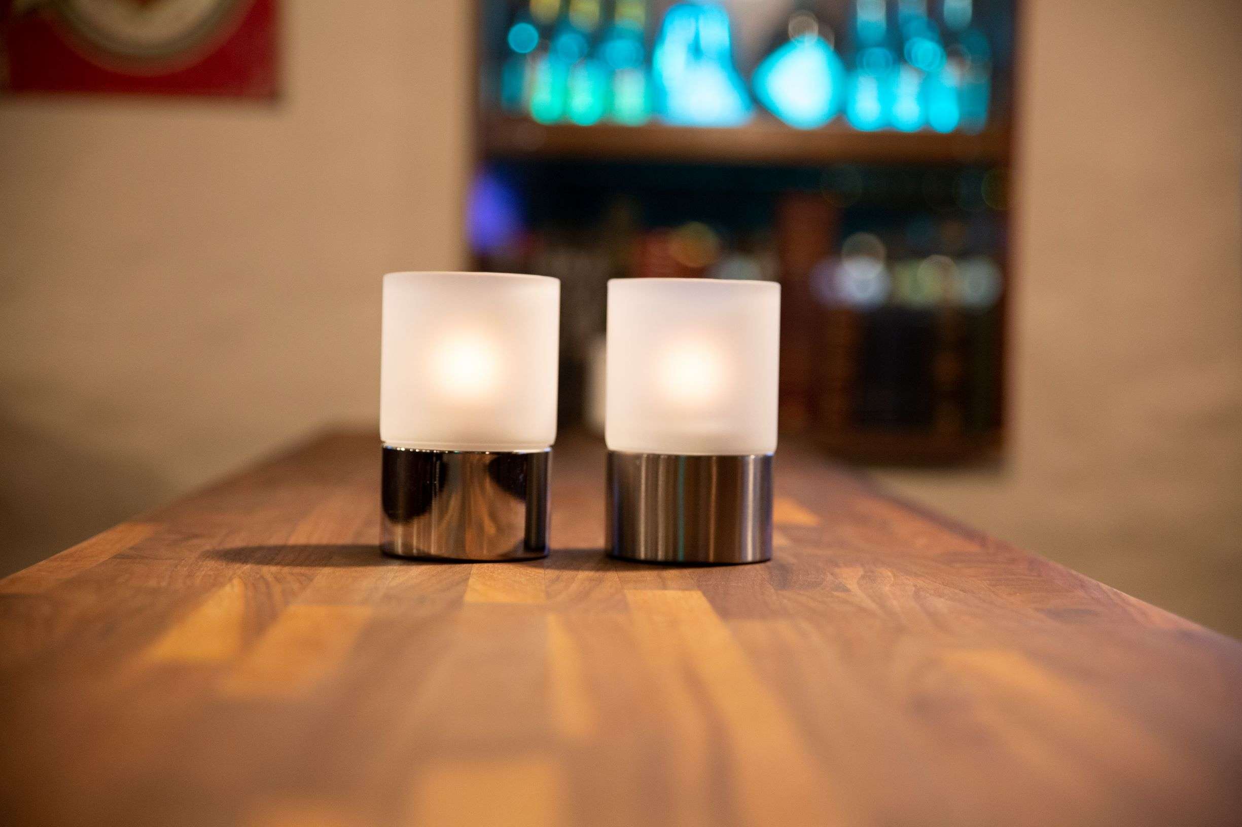 Nordic LED fyrfadslys i brug