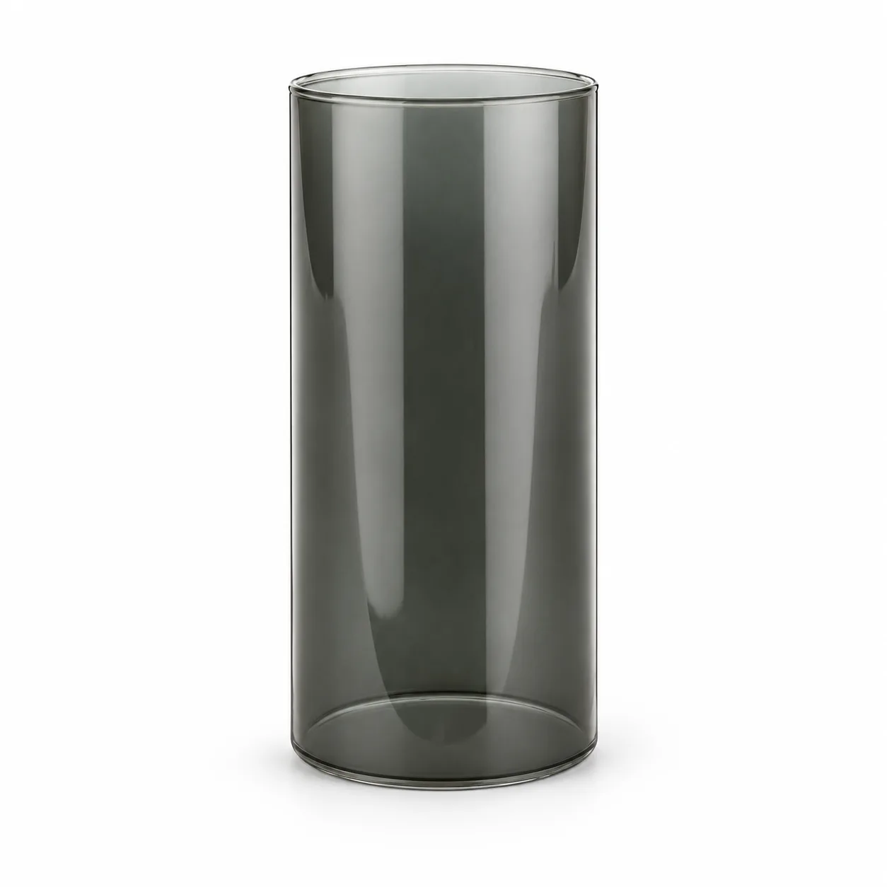 Cylinder glass clear black