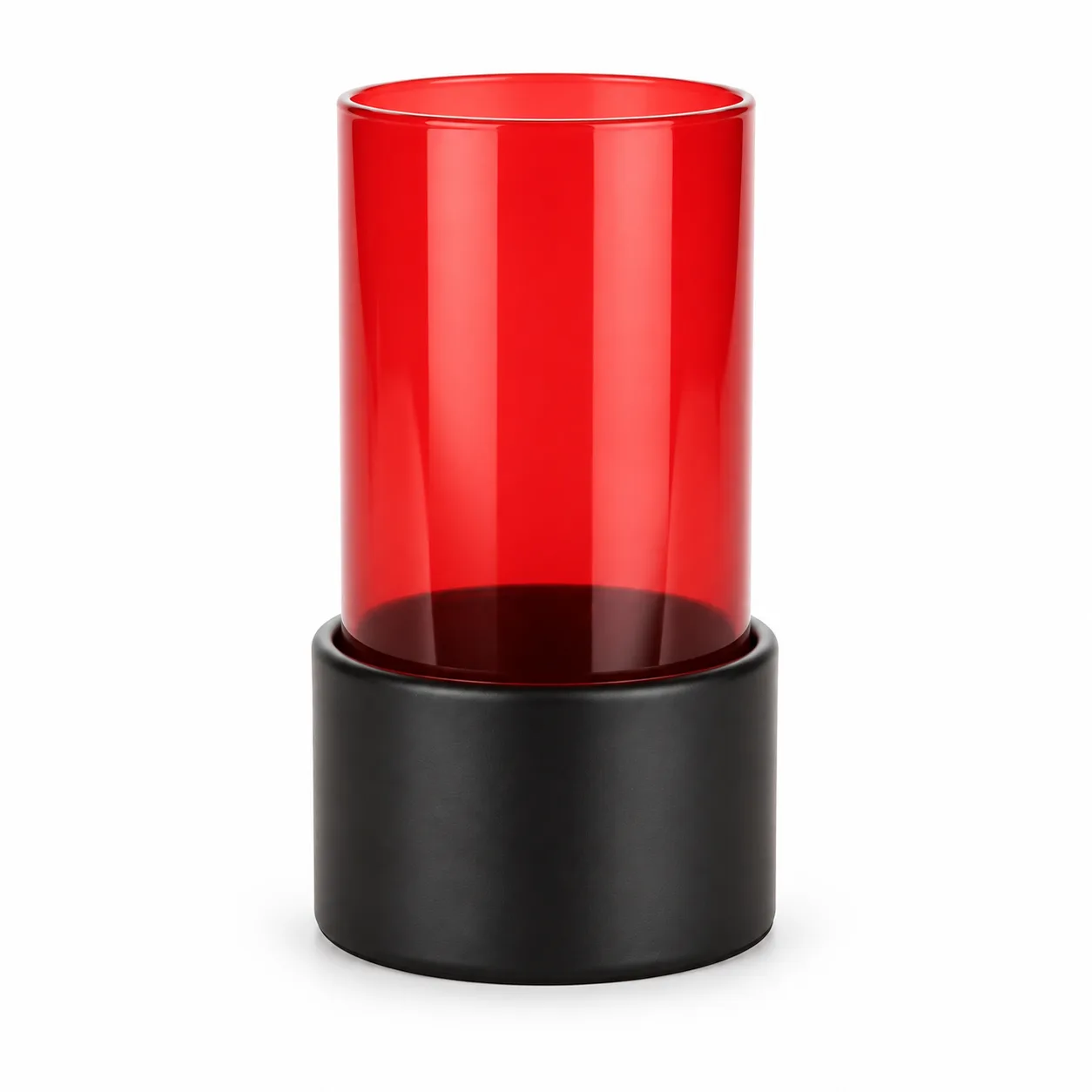 Cylinder glass clear red i brug