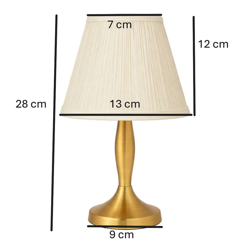 Vintages table lamp with fabric shade for oil candles 10 units i brug