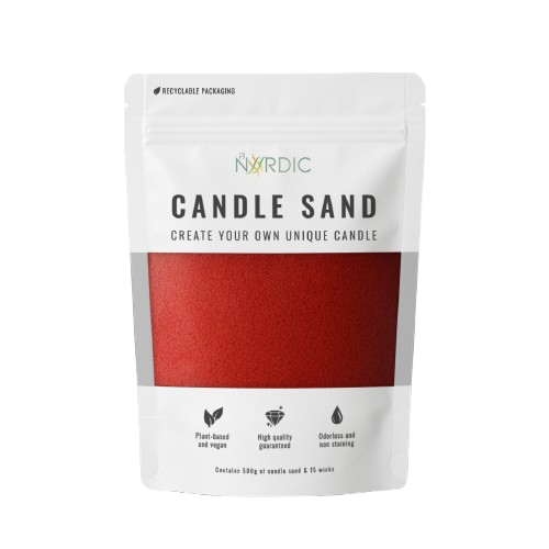 Sandlys 500 gram 12 stk Rød