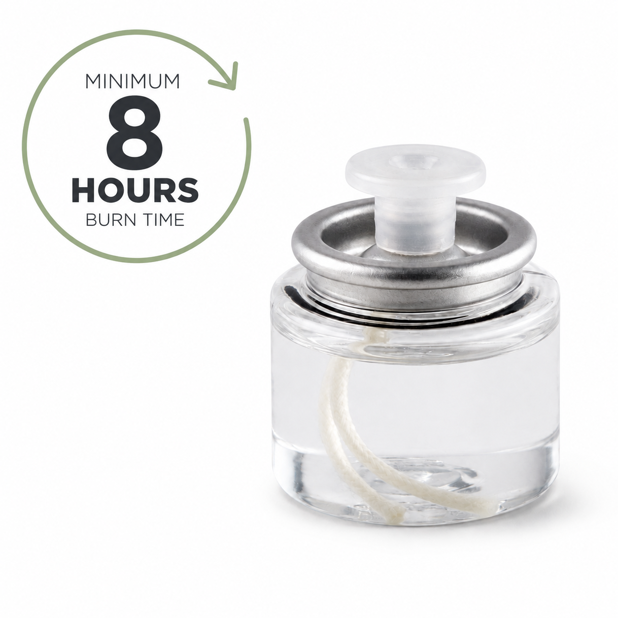 Nordic olielys 8 timer N-Paraffin brændetid