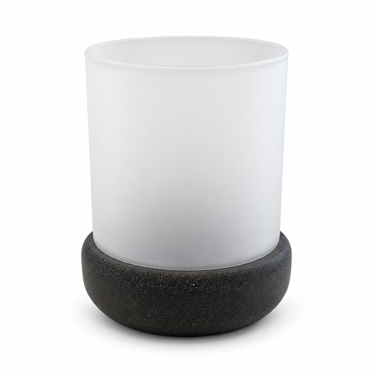Håndlavet base, mat terrakotta-cement 6 stk. – billede 6