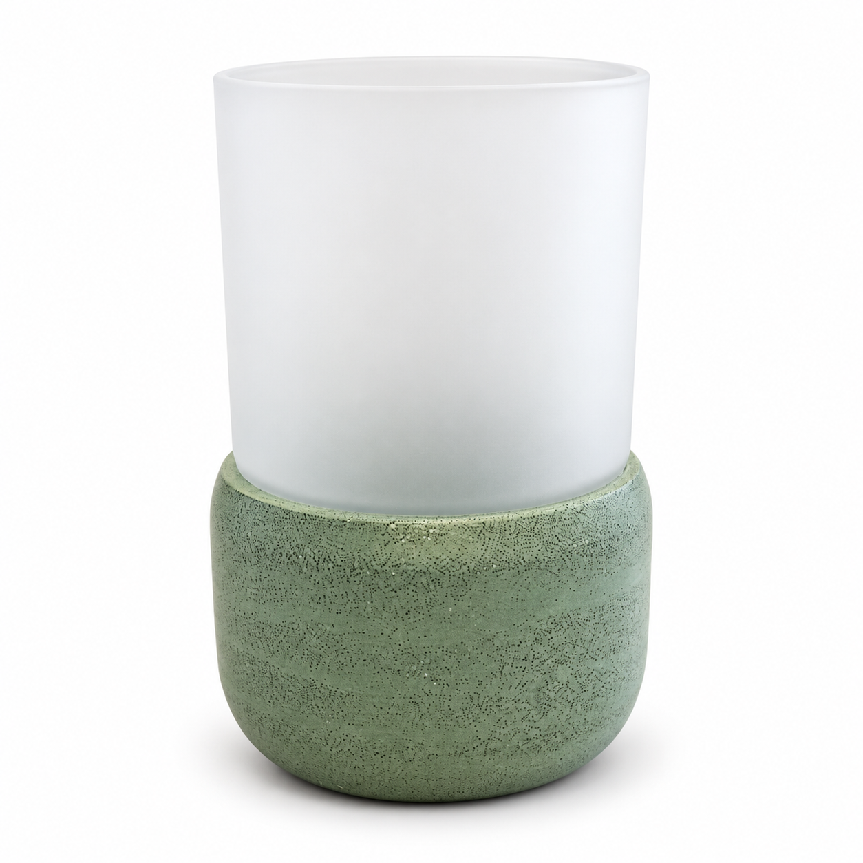 Håndlavet base, mat terrakotta-cement 6 stk. – billede 5