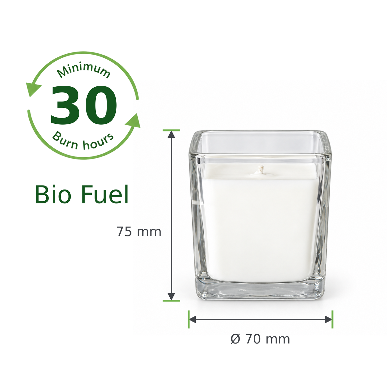Square bio 24 stk. 30 H i brug