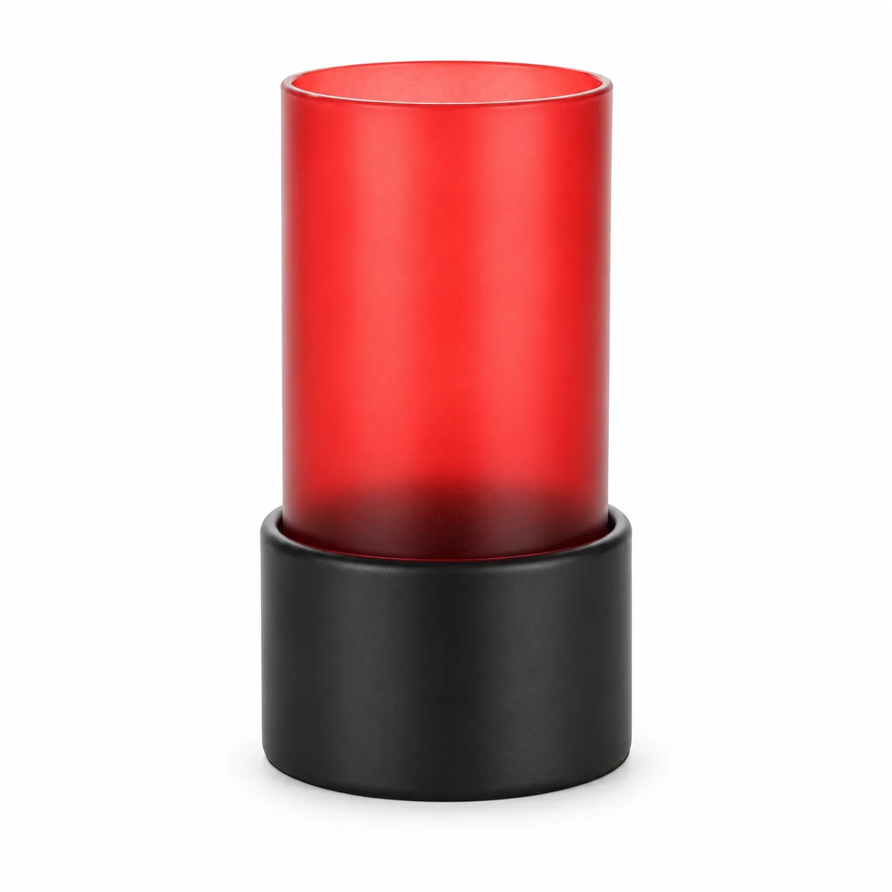 Glas cylinder rød – billede 2