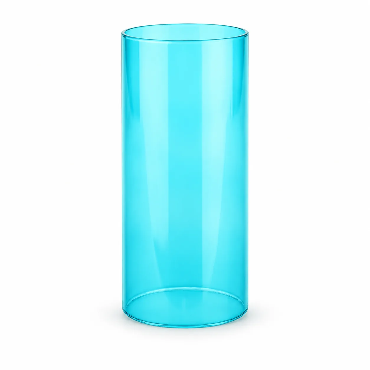 Cylinder glass ice blue