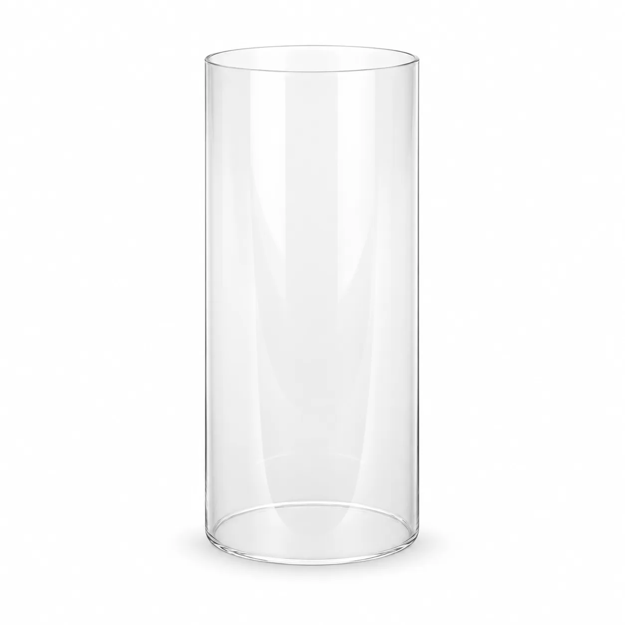 Cylinder glass clear grey