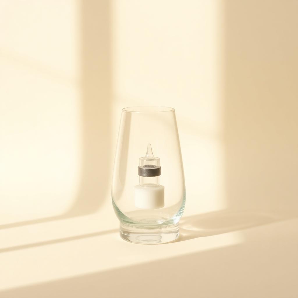 Nordic Glow glaslys, klar